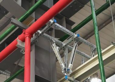 龙子湖该抗震支架的整体式支吊架结构协调性好